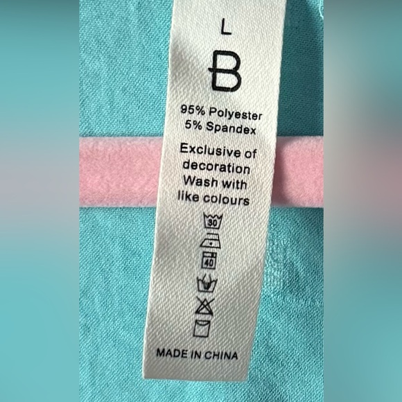 🐬Casual dress~cover-up turquoise blue, raised polkadots, pockets, darts EUC🐬 - Picture 8 of 9